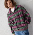 Cider Fleece Stand Collar Aztec Print Jacket SZ S NWT Photo 1