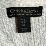 Christian LaCroix  Light Gray Merino Wool Top Photo 7