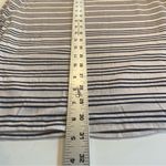 Max Studio  Women’s Maxi Pencil Skirt Tan Navy Blue Stripes Size Large Lined Photo 4