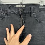 Madewell  Black 10in High Rise Skinny Jeans Womens 29 Raw Hem Casual Stretch Photo 3