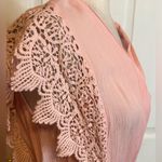 NWT Roaman’s Wrap Maxi Dress Lace Sleeves Size 12W Blush Pink Photo 5