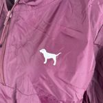 PINK - Victoria's Secret PiNK Victoria’s Secret Windbreaker Hoodie Burgundy 1/4 Zip Pullover Jacket  M/L Photo 6
