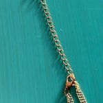 Women’s Boho Double Strand Mixed Bead Fringe Tassel Gold Tone Medallion Necklace Photo 7