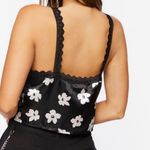 Forever 21 Black & White Floral Print Crop Top Photo 10