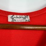Free People intimately long beach ribbed tank top orange raw edge size medium Photo 5