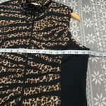 Weekend Animal Print Full Zip Vest Black/Brown Size Medium Chico's 1 Photo 7