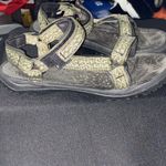 Teva  WO size 7 Black and Olive Green Sandals Hook and Loop closure clean Photo 3