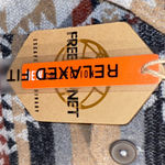 Free Planet  Aztec Boho Western Flannel Jacket Brown Sherpa Shacket cabincore Photo 7