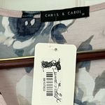 Chris & Carol Women's Size 2X Pink Blue Floral Wrap Below Knee Comfy Dress NWT Photo 6