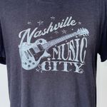 Maurice's  Nashville Music City Graphic T-Shirt Small Guitar Tee Black Photo 1