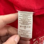 Free People Dress Womens Small Red Printed Marlow Tassel Coastal Boho Photo 5