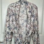 Catherine Malandrino  Sz L Spring Floral Print Robe Soft NWT Photo 11