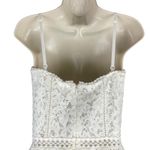 Jonathan Simkhai Strapless Lace Bridal Dress Convertible White Size 6 Photo 9