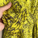 Yoana Baraschi Lime Green Wrap Silky Blouse Top Watercolor Artsy Anthropologie Photo 2