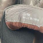 LINEA PAOLO Tate Boots Size 8.5 Metallic Camo Silver Lug Sole Black Stretch NEW Photo 1