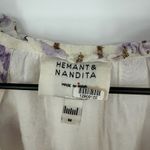 HEMANT & NANDITA Ruffle Tiered Mini Dress Purple Tie Dye Metallic Accents M Size M Photo 2