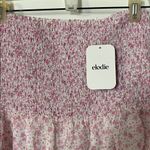 Elodie  Pink Floral Smocked Mini Shirt Photo 2