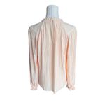 Sézane - Sibie Blouse Pink Pleated Long Sleeve Size 34 (US 2/XS) Photo 4