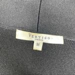 Vertigo Paris Vintage  ruffle button front cardigan sweater black button detail m Photo 9