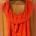 City Chic Orange Ruffle On or Off-the-Shoulder Boho Maxi Dress Plus Size 20 Photo 7