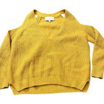 Michelle Mason  Wool Cashmere Cold Shoulder Sweater Mustard Yellow Womens P‎ XS Photo 0
