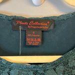 Pleats Collection by Ping Imports Green Lace Top Lined in Bodice Y2K Vibes S EUC Photo 1