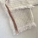Lou & grey open knit fringe hem sleeve short sleeve top Sz Small Photo 14