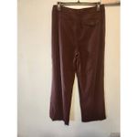 A New Day Wide-Leg Trouser Dress Pants Womens 12 Brown High Rise Zip Fly Photo 2