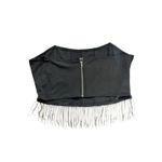 Tank Top Corset Women's Boture Rib Rhinestone Hem Black Size Large EUC Photo 4