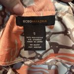 BCBG MAXAZRIA womens Small LOBSTER blouse Vacation Ocean Beach Nautical RUFFLE Photo 3