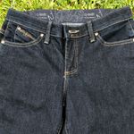 Wrangler Q Baby Jeans Bootcut Dark Blue Stretch Denim Women's 3/4 x 34 Photo 8