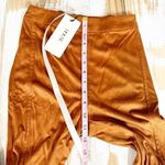House Of CB Sazan Faux Suede Tan Pants Size XS Photo 9