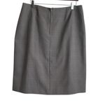 Womens Pleated Midi Skirt 16P Brown Plaid Ribbon Waist Tie Academia Y2K Retro Photo 1