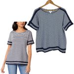 Charter Club Navy Striped T-shirt Top NEW XL Petite Photo 1