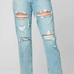 BLANK NYC NWT  The Madison Cropped High Rise‎ Distressed Denim Blue Jeans Size 32 Photo 0