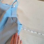 Amanda Uprichard Amanda‎ Uprichard Women's Square Neck Tulip Hem Mini Dress Light Blue Size Large Photo 9