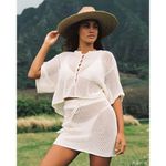 l*space  Coast Is Clear Mini Skirt in Cream Medium New Womens Coverup Photo 14