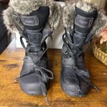 Khombu  The Slope Snow Boots Womens Waterproof Faux Fur Black Size 7Lace UpKhombu Photo 0