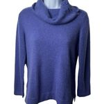 Jones New York Indigo 100% Cashmere Cowlneck Cozy Holiday Sweater Fall Cabin M Photo 1