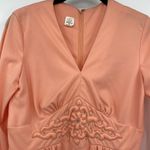 Vintage 60s 70s Maxi Dress Peach Empire Waist Renaissance Womens Size Small Photo 6