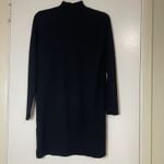 Sézane La Maille Sezane Jaelle black knit wool sweater dress size Small Photo 3