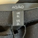 AQ/AQ NWT  Andes Black with White One Shoulder Jumpsuit‎ Size 2 Long Photo 5