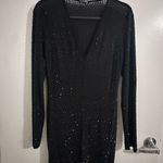 FashioNova Isabela Rhinestone Dress - Black/Black Photo 0