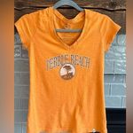 47 Brand Women’s Pebble Beach V Neck T shirt Orange Size Small EUC Photo 0