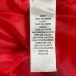 kim rogers red quilted puffer vest with faux leather collar size small Photo 5