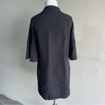 MOTH Anthropologie Chester Black Bell Sleeve Rayon Blend Sweater Dress Tunic S Photo 2