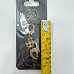 Dali’s Pet Jewellery Rhinestone Cat Charm Gold Tone Clip 2” New Photo 2