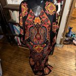 Gypsy Blu orange paisley flowy vacationcore boho kaftan Size undefined Photo 4