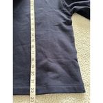 Madewell Womens Short Puff Sleeve Crew Neck Boxy Sweatshirt Tee Navy Blue XS Photo 9