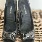 Enzo Angiolini  Black Glitter Heels Photo 4